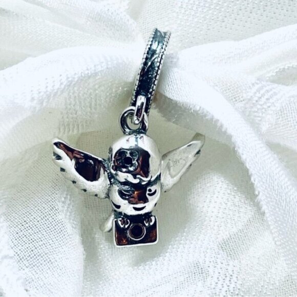 ⚡✨ NWOT Hedwig Owl & Platform 9¾ Spinning Charm – Harry Potter, 925 Silver 🦉 - Picture 11 of 15